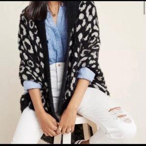 Anthropologie Akemi Kin Louise Leopard Sweater